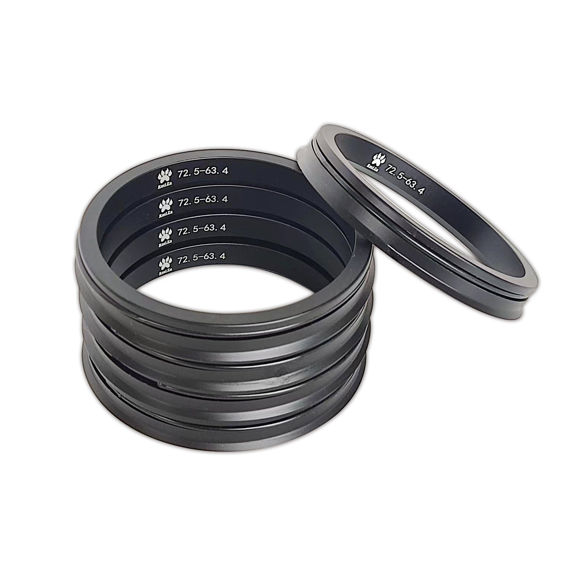 RueiZu 4Stk. Aluminium Zentrierringe-Set mit Sprenring Rueizu Wheels