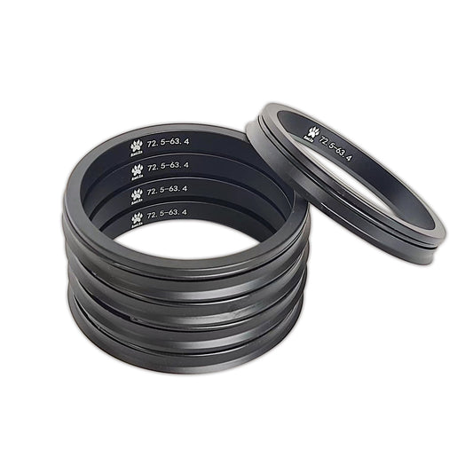RueiZu 4Stk. Aluminium Zentrierringe-Set mit Sprenring Rueizu Wheels