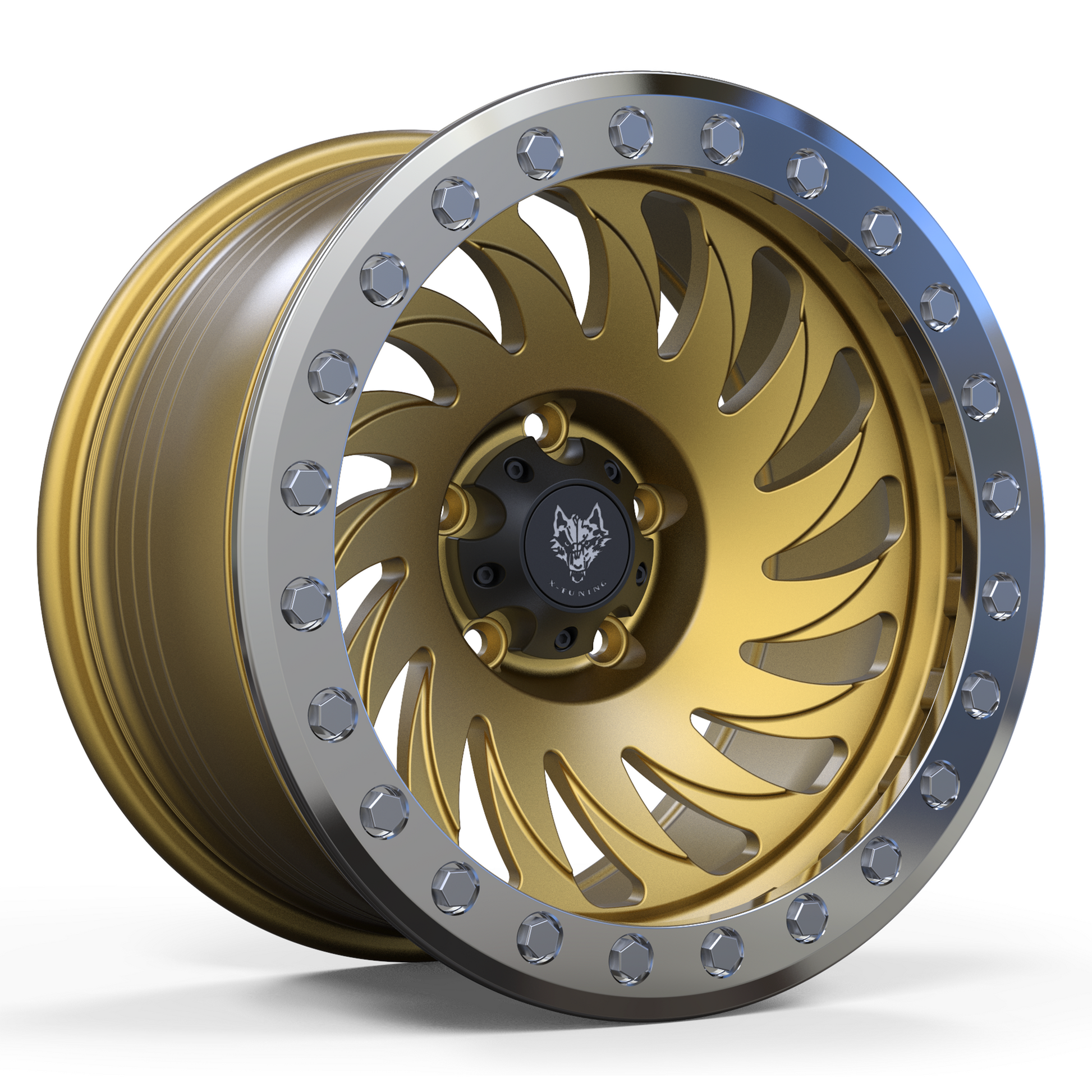 Cost Effective Rueizu X-Tuning Off-Road Forged Tornado Spokes With Beadlock Wheels XT111 Rueizu Wheels