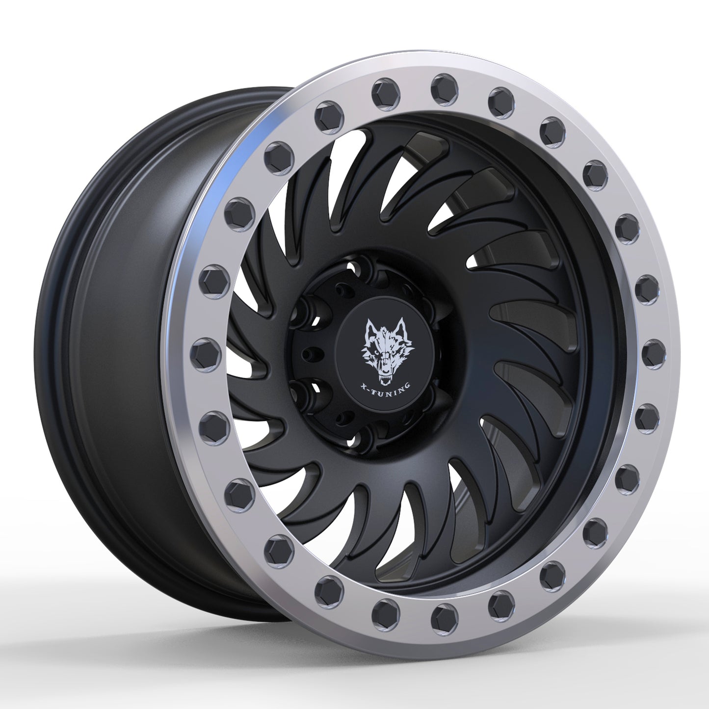 Cost Effective Rueizu X-Tuning Off-Road Forged Tornado Spokes With Beadlock Wheels XT111 Rueizu Wheels