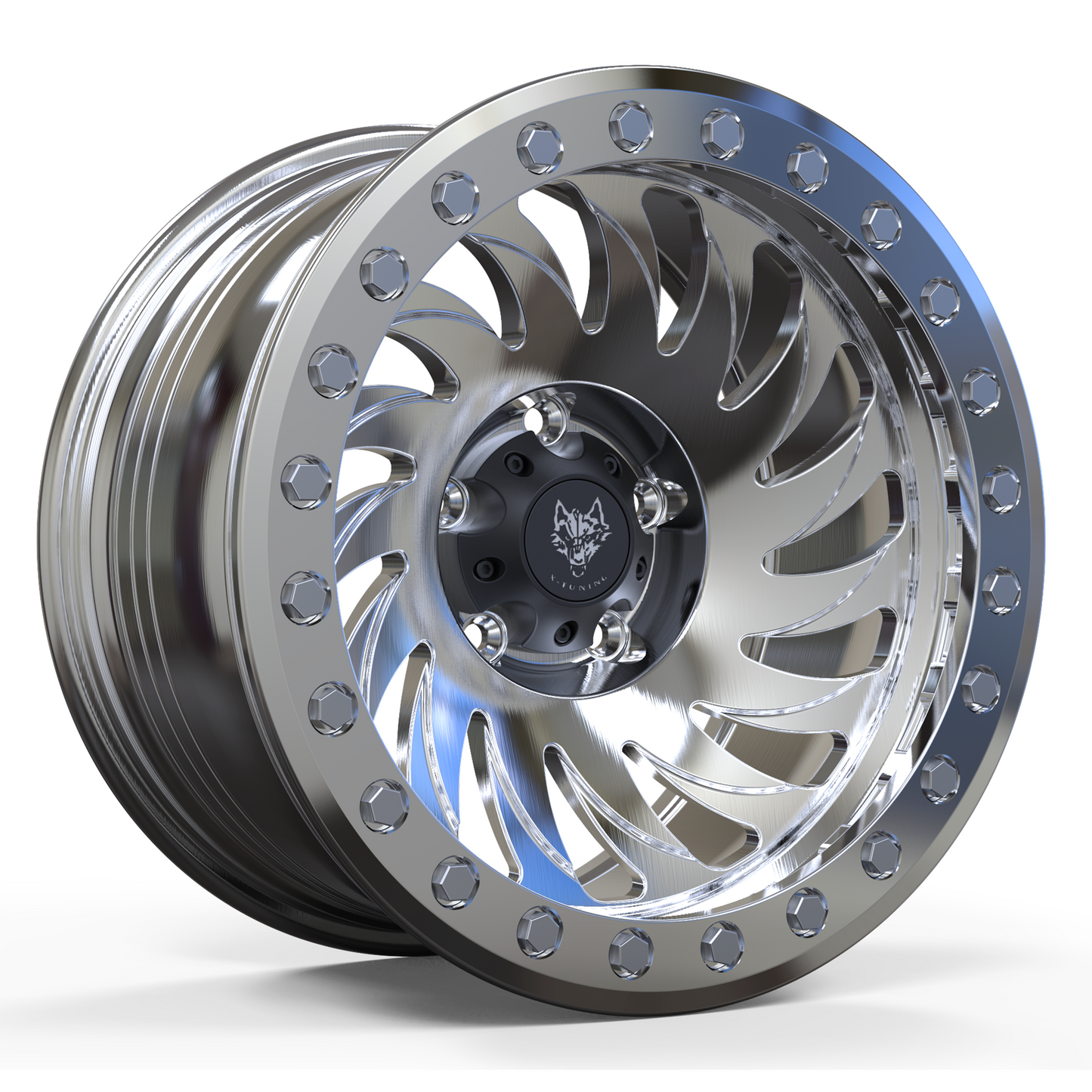 Cost Effective Rueizu X-Tuning Off-Road Forged Tornado Spokes With Beadlock Wheels XT111 Rueizu Wheels